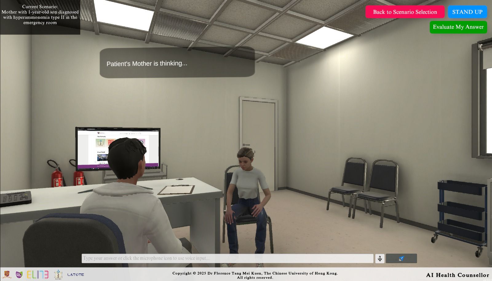 AI Health Counsellor: Advancing Medical Education Through Virtual Clinical Training